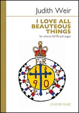 I Love All Beauteous Things SATB choral sheet music cover